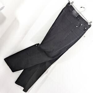 RALPH LAUREN JEANS CO.! LUXE DEEP RICH BLACK STRAIGHT LEG, MID RISE JEANS! SZ 10